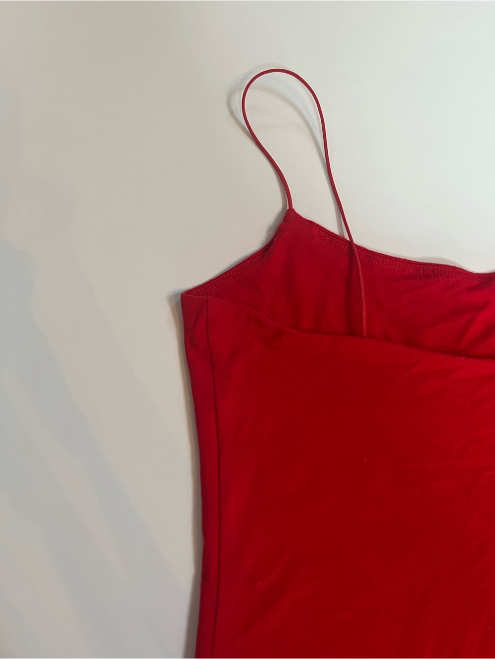 Wilfred Free Aritzia Tomato Red Strappy Trending Y2K Tiny Dress Mini Bodycon Fit - Picture 10 of 10